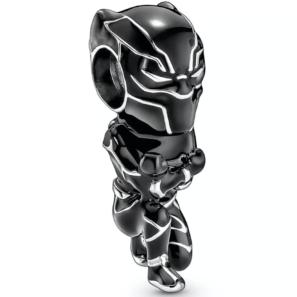 Marvel Avengers Black Panther Charm in Sterling Silver - Wakanda Forever!
